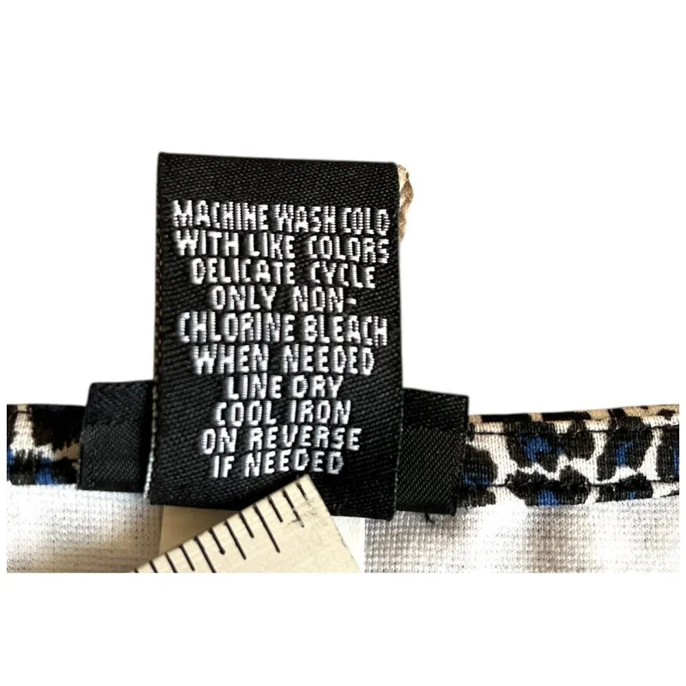 Torrid Women's Black White Leopard Print Fit Flare Cutout Stretch Top Size 2XL - Picture 10 of 12